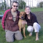 Erik & Amy with Kona
